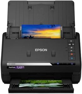 EPSON FastFoto FF-680W | Scanner pour photos et documents - 600 DPI, 30 photos en 30 secondes, chargeur automatique, restauration des couleurs, WiFi, téléchargement dans le cloud