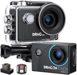 Dragon Touch 4K Action Camera 20MP Vision 3 Underwater Waterproof Camera 170° Wide Angle WiFi Sports Cam with Remote and Mounting Accessories Kit