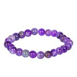 Chakra Bracelet - Good Luck Crystals - Gemstone Bracelets - Crystals Bracelet - Beaded Bracelets - Crystals And Gemstones - Chakra Crystal Bracelet - Reiki Gifts (A Aamethyst crystal bracelet)