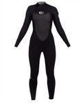 Rip Curl Women's Omega 3/2 FL Wetsuit, Black, 10