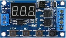 Shockley DC 5V-36V Timer Module Trigger Cycle Delay Timer Switch Turn On/Off Dual mosfet Relay Module with LED Display (Pack of 1)