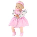 Bibi Doll Ellie - 18" Lifelike Large Size Soft Bodied Baby Doll Girls Boys Toy Dolly With Sounds and Dummy Doll for Ages 18 Months +