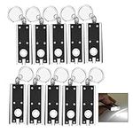 iwobi 10 Pcs Mini LED Flashlight Keychain,Portable Tiny Torch Keychain for Camping Hiking Hunting Backpacking Fishing