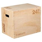 Mirafit 3in1 Wooden Plyo Jump Box - 30" x 24" x 20"