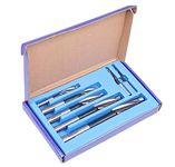 Accusize Industrial Tools 7 Pc Metric H.S.S. Solid Capscrew Counterbore Set, 3 Flute, Straight Shank, 508S-007M