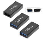 IOSSIOPPIA USB C 3.1 Female to USB 3.0 Female Adapter USB-A 3.0 Female to USB Type-C 3.1 Female to USB Adapter Coupler Expander 5Gbps Supports Data Synchronization and Charging 3 Pieces