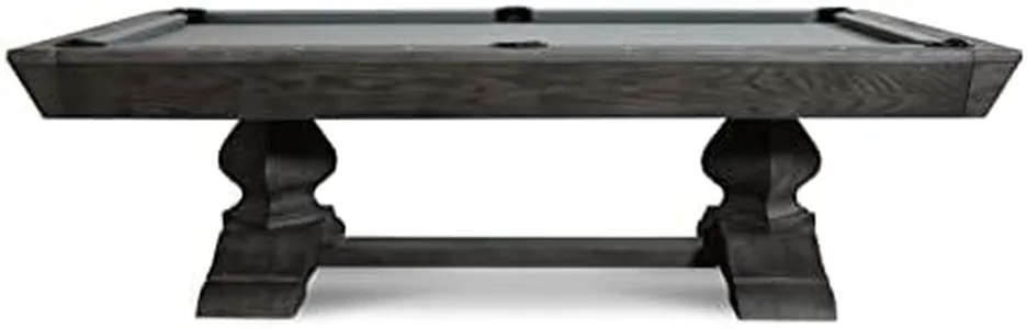 Nixon Billiards - Birdy Slate Billiard Pool Table - Grayson Grey (Club Master II, 8 ft,Whiteglove,Dining top and Bench 2)