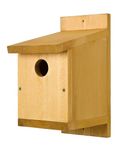 Classic Nest Box x 1 Wooden Wild Bird House SMF