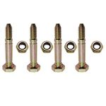 4 Set 1/4" 53200500 Shear Bolts and Nuts Replacements for Ariens 05907100, 532005 Snow Blowers