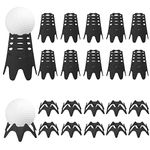 20pcs Golf Tees, Outdoor Indoor Plastic Golf Simulator Tees Practice Training Golf Mat Tees for Home Outside Sports-Lover Athletes (10 Tall & 10 Small, Black)