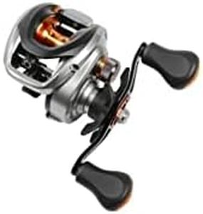 Daiwa CA80XSL Casting Reel, 8.3:1 Gear Ratio, 9BB+1RB Bearings, 15 lb Max Drag, Left Hand, Silver