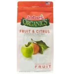 Jobe’s Organics Fruit & Citrus Fertilizer with Biozome, 3-5-5 Organic Fast Acting Granular Fertilizer for All Fruit and Citrus Trees, 4 Pound Bag