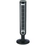 Lasko 2505 Portable Electric 36”Oscillating Tower Fan with Fresh Air Ionizer, Timer and Remote Control for Indoor, Bedroom and Home Office Use, 36 Inch, Black