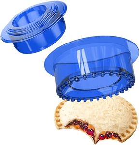 Tribe Glare Decruster Sandwich mold Maker Sandwich Cutter Sealer for and DIY Bread Pancake Maker Kids cookie cutter Lunch Lunchbox and Bento Box of Childrens Boys Girls Gift Package (Blue R)