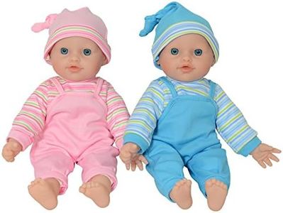 The New York Doll Collection 12" Twin Baby Doll Girls Made of Vinyl for Small Children (12" Caucasian)