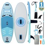 Niphean Inflatable Paddle Board with Stable Wing and Durable SUP Accessories, 10’ Inflatable Stand up Paddle Boards for Adults & Youth, Versatile Yoga Paddle Board