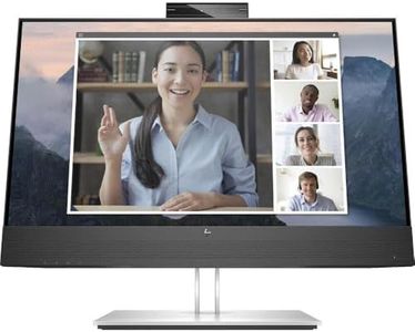HP E24mv G4 23.8inch FHD IPS Webcam Video Conferencing Monitor (169L0AA), Black/Silver