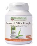 Advanced Silica Complex, High Strength Natural Silica from Bamboo Extract, Zinc Selenium and Biotin contributes to The Maintenance of Normal Hair, Skin and Nails, No Magnesium Stearate, 90 Capsules