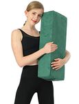 Aozora Yoga Bolster Pillow for Restorative Yoga Supportive Meditation Cushion with Carry Handle and Yoga Strap 8-Feet Helps Alleviate Pressure Provides Support