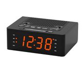 iTOMA Alarm Clock for Bedroom with FM Radio, Bluetooth, Dimmable LED Display, Sleep Timer, Adjustable Volume, Dual Alarm with ON/OFF button, Bedside Clock for Adults Seniors Kids 515