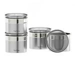 Lifelong Kitchen Storage Canisters (Set of 4) |See through lid | 500 ml each | LLCAN04