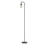 Globe Electric 12937 70" Floor Lamp, Black, Satin Finish, in-Line On/Off Foot Switch, Floor Lamp for Living Room, Floor Lamp for Bedroom, Home Improvement, Reading Lamp, Home Office Accessories