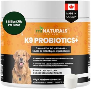 miNATURALS Probiotics for Dogs – 10 Strains & 8 Billion CFUs, 125g Powder – Probiotic for Dogs with Prebiotics – Digestive & Gut Health Supplement – Allergy, Skin & Immune Support – Made in Canada
