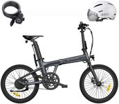 A Dece Oasis ADO Air 20 Folding E-Bike, Ultra Light Weight 17.5 KG Electric Bike, 20" Electric Bicycle for Adults, with Carbon Belt/LCD Display/Torque Sensor/Hydraulic Disc Brakes/APP Intelligent