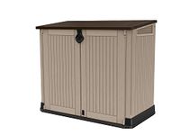 Keter Store it Out Midi Wheelie Bin Box Beige / Brown