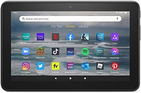 Certified Refurbished Amazon Fire 7 tablet, 7” display, 16 GB, 10 hours battery life, light and portable for entertainment at home or on-the-go, (2022 release), Black