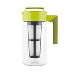 Takeya Iced Tea Maker with Patented Flash Chill Technology , 1 Quart, Avocado