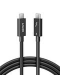 Anker Thunderbolt 4 Certified USB C to USB C Cable, 8K/4K Display/40Gbps Compatible with USB4, Thunderbolt 4/3, for MacBook, iPhone 16(100W, 6.6FT)