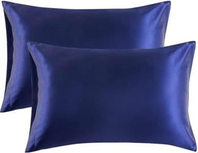 Satin Pillow Cases: (Navy,Queen)