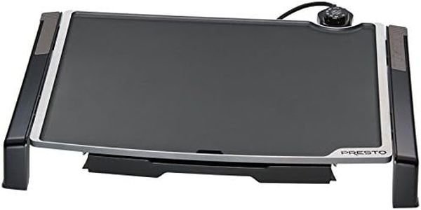 Presto 07073 Electric Tilt-N-fold Griddle, 19", Black