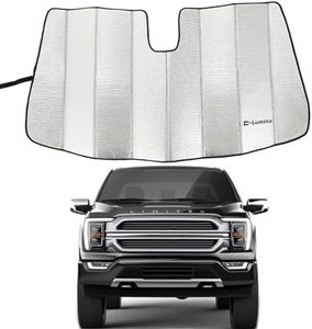 D-Lumina Front Windshield Sun Shade Compatible with Ford F150 F-150 2021 2022 2023 2024 - Foldable/Roll Up Car Window Heat Shield, Protector Sunshade