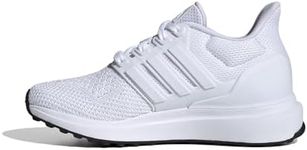 adidas UBounce DNA Sneaker, White/White/Black, 6 US Unisex Big Kid