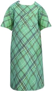 Linteum Textile Supply Premium Green IV Hospital Patient Gown with Telemetry Pocket, Green, One Size (Pack of 1)