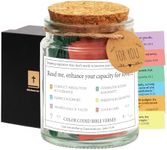 Qunrwe Bible Verse Jar,Birthday Gifts for Women Mom,Scripture Prayer Cards Holy Prayer Jar,Bible Study Accessories,Spiritual Graduation Church Religious Baptism Easter Christian Gifts for Women Friend
