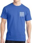 T-Line Men's The Office Tv Series Dunder Mifflin Logo-Black Graphic T-Shirt, Royal Blue, Large