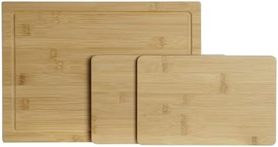 Solty - Tabla para Cortar Cocina de bambú - Tabla de Cortar - Tabla de Cocina - Tabla Madera - Tabla de cortar de Madera - Tabla para Cortar Cocina (Set 3)