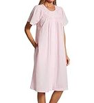 Miss Elaine Women's Seersucker Short Snap Robe 858601, Pink, S