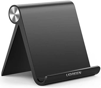 UGREEN Tablet Stand Holder Adjustable Portable Desktop Dock Office Compatible for iPad 10.2/iPad Pro 11 Inch/iPad 9.7/iPad Mini 5/4/3/2/iPad Air/iPhone 16/15/14/13/12 Black