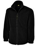 Ladies Full Zip Classic Fleece Jackets Sizes 8 to 30 by MIG - Suitable for Work & Leisure (16 to 18 / L - Large, Black)