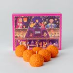 Diwali Soy Wax Laddoo Candles, Set of 6, Scented - Festival Vibes, Soy Wax