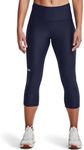 Under Armour Women's HeatGear High Waisted Pocketed No-Slip Capri Leggings