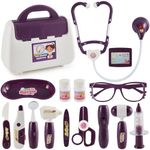 BUYGER Doctor Set for Kids, Pretend Role Play Toys for 3 4 5 Years Old Kids Boys and Girls - Children Doctor Dr Medical Vet Nurse Dentists Toys Kit for Ages 3+