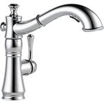 Delta Faucet Cassidy Pull Out Kitchen Faucet, Chrome Kitchen Sink Faucet, Kitchen Faucet with Pull Out Sprayer, Magnetic Docking Spray Head, Chrome 4197-DST