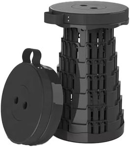 Portable Telescoping Collapsible Stool - Adjustable Fishing Bench for Camping, Hiking, Barbecue - 500 Kg Loading