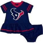 Gerber Baby Girl's NFL Jersey Dress and Diaper Cover, Team Color, 0-3 Months