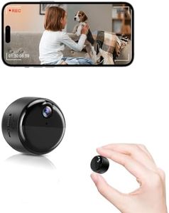 Mini Camera, Wireless Small Nanny Cam Hidden Camera for Home Security, 90 Days Battery Life, Auto Night Vision, Magnetic Installation, PIR Motion Detection,Cloud & Local SD Card Storage with Replay
